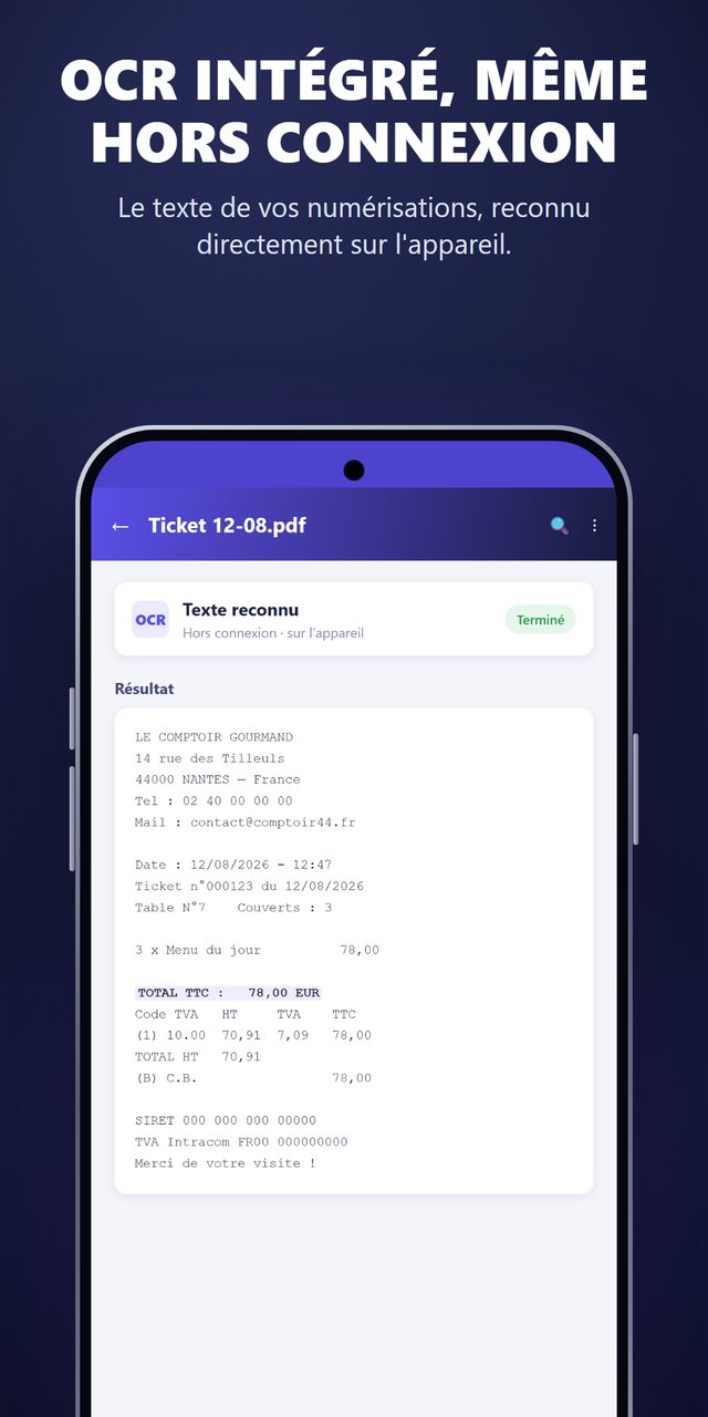 OskalaPDF - OCR intégré, même hors connexion